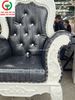 GHẾ SOFA HOÀNG GIA ĐỆM DA KHUNG GỖ