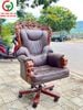 GHẾ XOAY DA KHUNG GỖ DÀNH CHO GIÁM ĐỐC