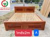 GIƯỜNG GỖ 1M8