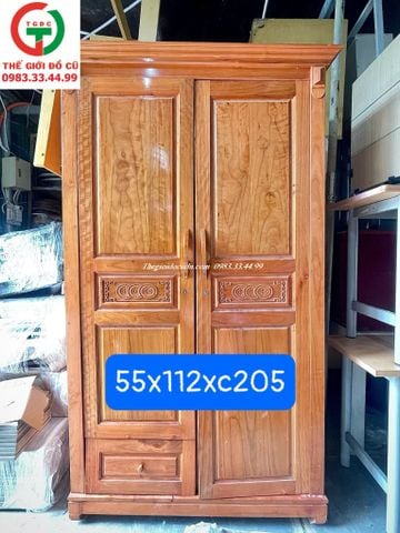 TỦ GỖ ÁO QUẦN 2 CÁNH