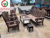 BỘ SALON GỖ TAY CUỐN XƯA GỖ HƯƠNG GÕ