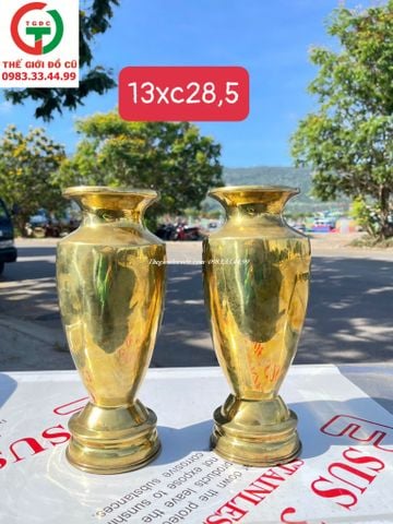 CẶP LỤC BÌNH HOA ĐỒNG CỔ