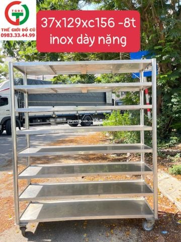KỆ BẾP INOX - KỆ INOX 8 TẦNG - KỆ RA MÓN