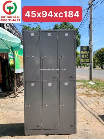 TỦ SẮT - TỦ LOCKER ĐỰNG HỒ SƠ 6 Ô