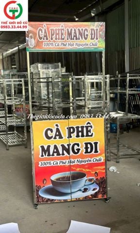 TỦ INOX BÁN CAFE MANG ĐI