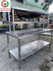 BÀN CHẾ BIẾN INOX - BÀN BẾP INOX LIỀN KỆ