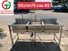 CHẬU RỬA INOX 3 HỌNG VUÔNG