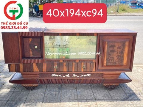 TỦ BUFFET GỖ HƯƠNG CẨM XƯA