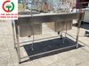CHẬU RỬA INOX 2 HỌNG VUÔNG