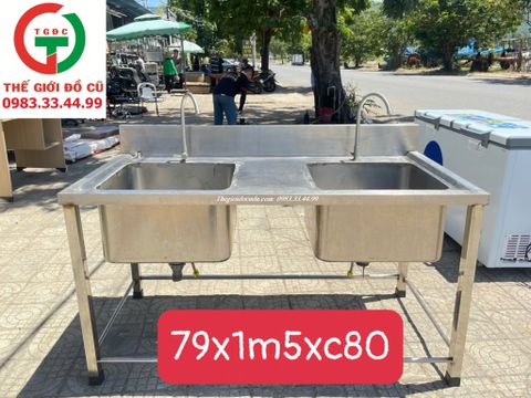 CHẬU RỬA INOX 2 HỌNG VUÔNG