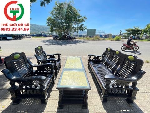BỘ SALON GỖ MUN TAY 10
