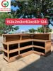 QUẦY THU NGÂN LỄ TÂN GÓC GỖ MDF
