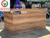 QUẦY THU NGÂN LỄ TÂN GÓC GỖ MDF