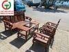 SALON GỖ HƯƠNG TAY CUỐN XƯA