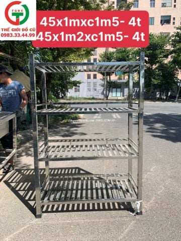 KỆ BẾP INOX 4 TẦNG