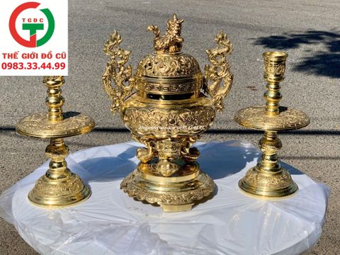 BỘ LƯ CHÂN ĐÈN ĐỒNG