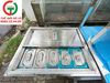 THÙNG ĐỰNG ĐÁ INOX CÓ KHAY TOPPING