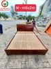 GIƯỜNG GỖ CHÂN THẤP 1M6