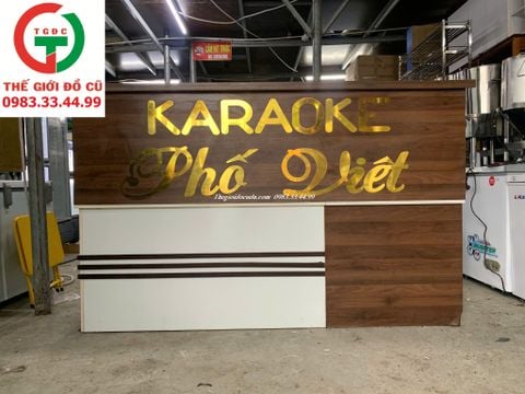 QUẦY THU NGÂN LỄ TÂN GỖ MDF