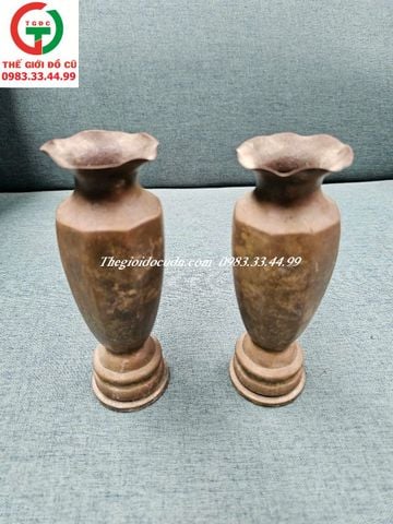 CẶP BÌNH HOA ĐỒNG CỔ