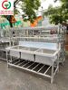 CHẬU RỬA INOX 3 HỌNG VUÔNG