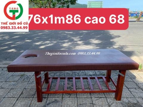 GIƯỜNG SPA MÁT XA KHUNG CHÂN GỖ