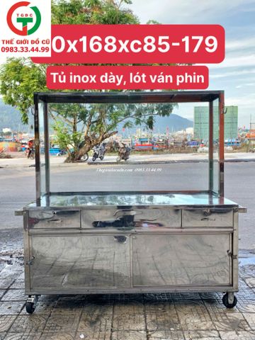 TỦ BÁN HÀNG INOX KÍNH