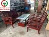 BỘ SALON GỖ TAY CUỐN XƯA