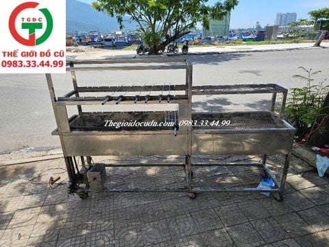 LÒ NƯỚNG QUAY XIÊN INOX 304