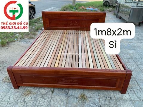 GIƯỜNG GỖ 1M8