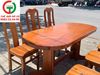 BỘ BÀN ĂN OVAL 6 GHẾ GỖ XOAN ĐÀO