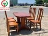 BỘ BÀN ĂN OVAL 6 GHẾ GỖ XOAN ĐÀO