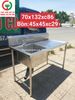 CHẬU RỬA INOX 1 HỌNG CÓ CHỜ