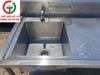 CHẬU RỬA INOX 1 HỌNG CÓ CHỜ