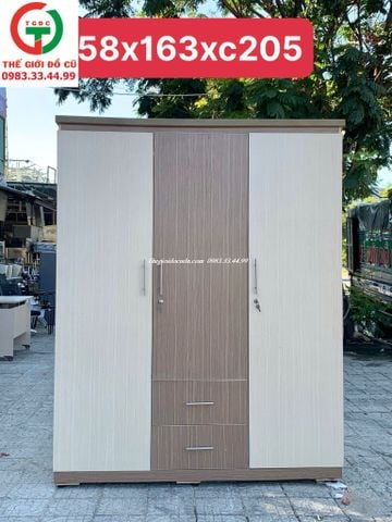 TỦ ÁO QUẦN GỖ MDF 3 CÁNH