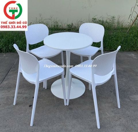 BỘ BÀN GHẾ NHỰA CAFE