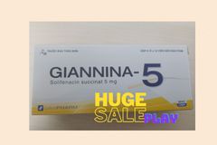 Thuốc Giannina-5mg Solifenacin succinat 5mg Thuốc Vesicare điều trị tiểu són, tiểu không tự chủ giá bao nhiêu ?