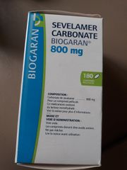 Các loại thuốc sevelamer Carbonate 800mg của Pháp chất lượng tốt ? mua ở đâu ? chính hãng ?