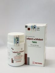 Ledipasvir/Sofosbuvir Tablets (90mg/400mg)  HETERO - Thuốc điều trị Viêm gan C mãn tính