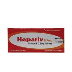 Mua thuốc Hepariv 0,5 mg (Entecavir) chính hãng giá tốt. Thuốc Hepariv điều trị viêm gan B