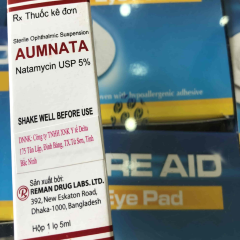 Thuốc nhỏ mắt Aumnata 5% (natamycin) | Giá thuốc Aumnata ở đâu rẻ nhất điều trị Nấm mắt