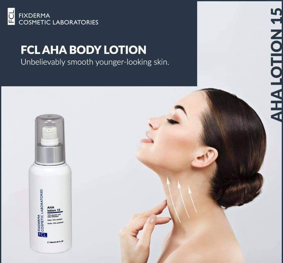 FIXDERMA FCL AHA Lotion 15 Tẩy tế bào chết, dưỡng ẩm cho da, đều màu