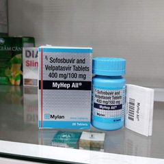 Thuốc MYHEP ALL thành phần Sofosbuvir 400g và Velpatasvir 100g  điều trị viêm gan C của Mylan chính hãng giá tốt nhất