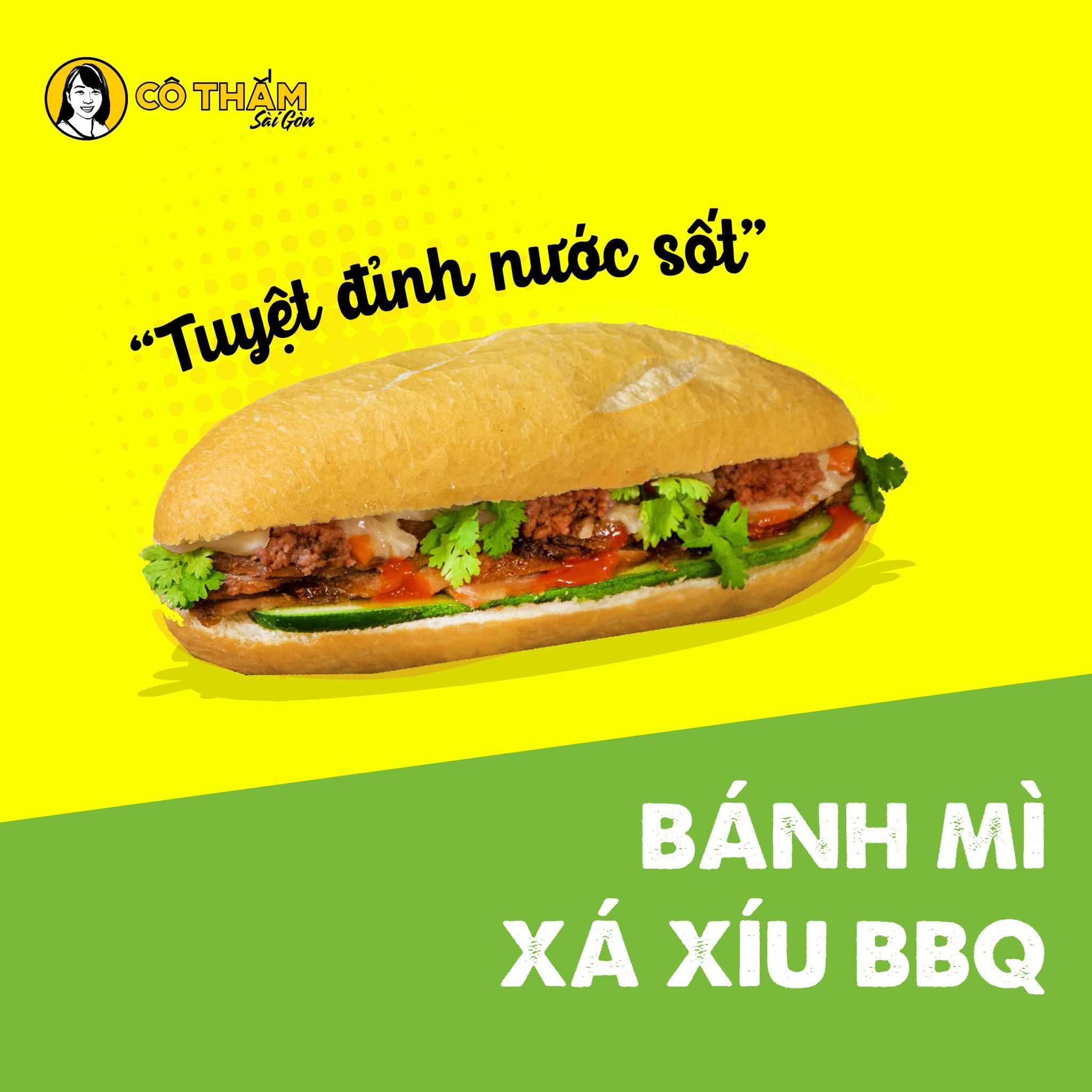 Bánh mì Xá Xíu BBQ