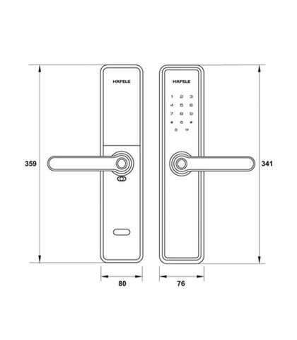 Khóa điện tử HAFELE DL7600