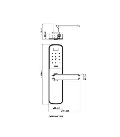 Khóa điện tử BAUMA BM600