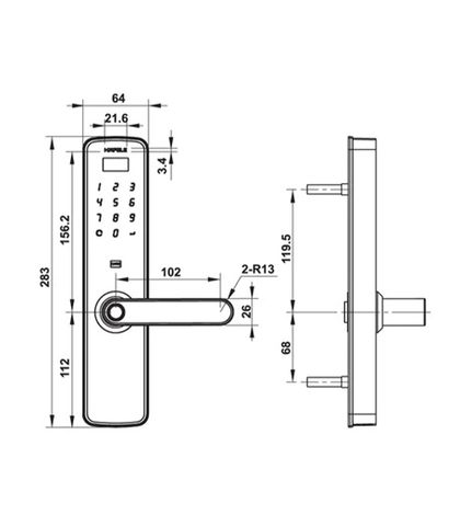 Khóa điện tử HAFELE DL7100