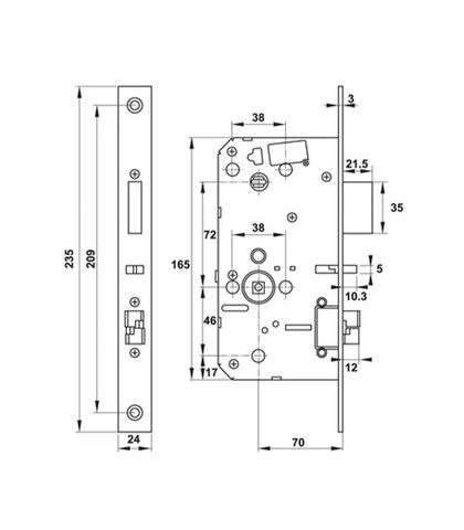 Khóa điện tử HAFELE DL7600