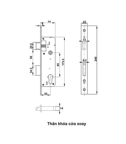 Khóa điện tử HAFELE EL6500-TCS
