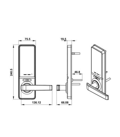 Khóa điện tử HAFELE EL7000-TC